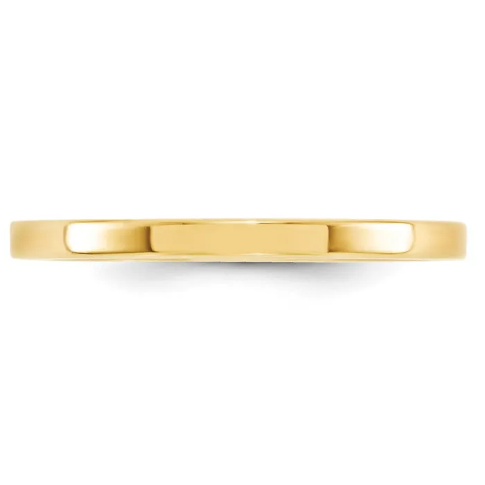 Rings Goldia Solid 14K Yellow Gold 2mm Standard Flat Comfort Fit MensWomens Wedding Band Ring Size 9 Rings Goldia Solid 14K Yellow Gold 2mm Standard Flat Comfort Fit MensWomens Wedding Band Ring Size 9