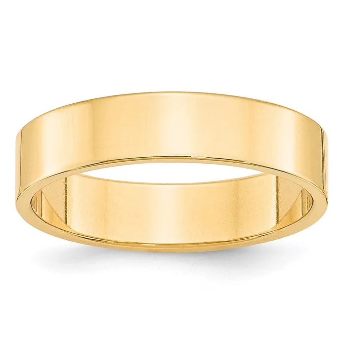 Rings Goldia Solid 14K Yellow Gold 5mm Light Weight Flat MensWomens Wedding Band Ring Size 55 Rings Goldia Solid 14K Yellow Gold 5mm Light Weight Flat MensWomens Wedding Band Ring Size 55