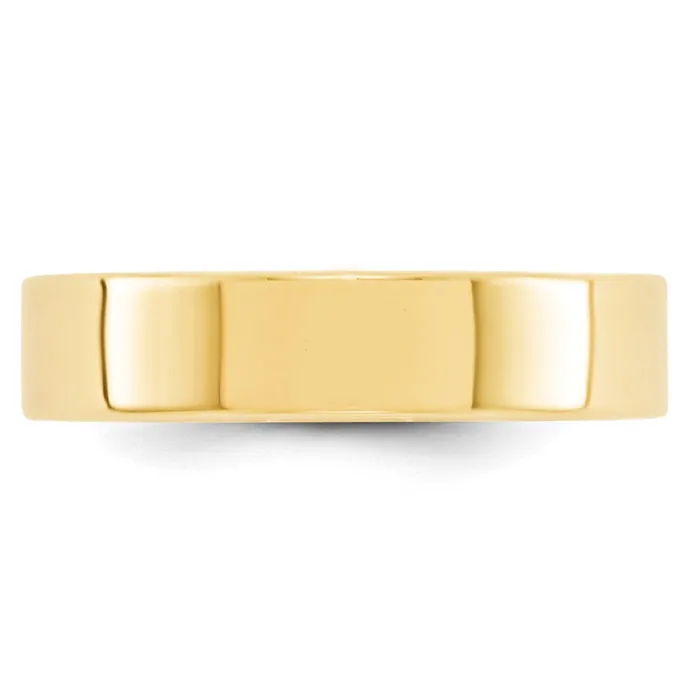 Rings Goldia Solid 14K Yellow Gold 5mm Light Weight Flat MensWomens Wedding Band Ring Size 55 Rings Goldia Solid 14K Yellow Gold 5mm Light Weight Flat MensWomens Wedding Band Ring Size 55