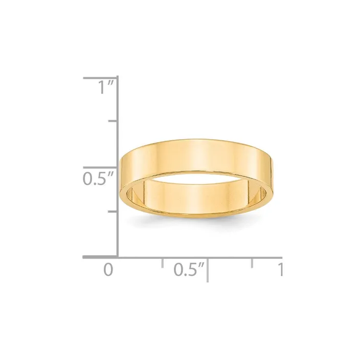Rings Goldia Solid 14K Yellow Gold 5mm Light Weight Flat MensWomens Wedding Band Ring Size 55 Rings Goldia Solid 14K Yellow Gold 5mm Light Weight Flat MensWomens Wedding Band Ring Size 55