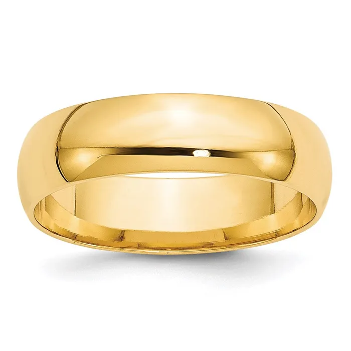 Rings Goldia Solid 14K Yellow Gold 6mm Light Weight Comfort Fit MensWomens Wedding Band Ring Size 7 Rings Goldia Solid 14K Yellow Gold 6mm Light Weight Comfort Fit MensWomens Wedding Band Ring Size 7