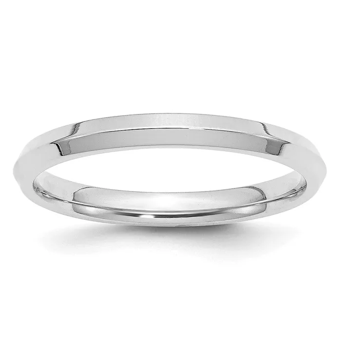 Rings Goldia Solid 18K White Gold 25mm Knife Edge Comfort Fit MensWomens Wedding Band Ring Size 95 Rings Goldia Solid 18K White Gold 25mm Knife Edge Comfort Fit MensWomens Wedding Band Ring Size 95