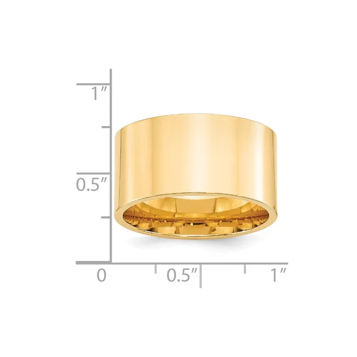 Rings Goldia Solid 18K Yellow Gold 12mm Standard Flat Comfort Fit MensWomens Wedding Band Ring Size 55 Rings Goldia Solid 18K Yellow Gold 12mm Standard Flat Comfort Fit MensWomens Wedding Band Ring Size 55