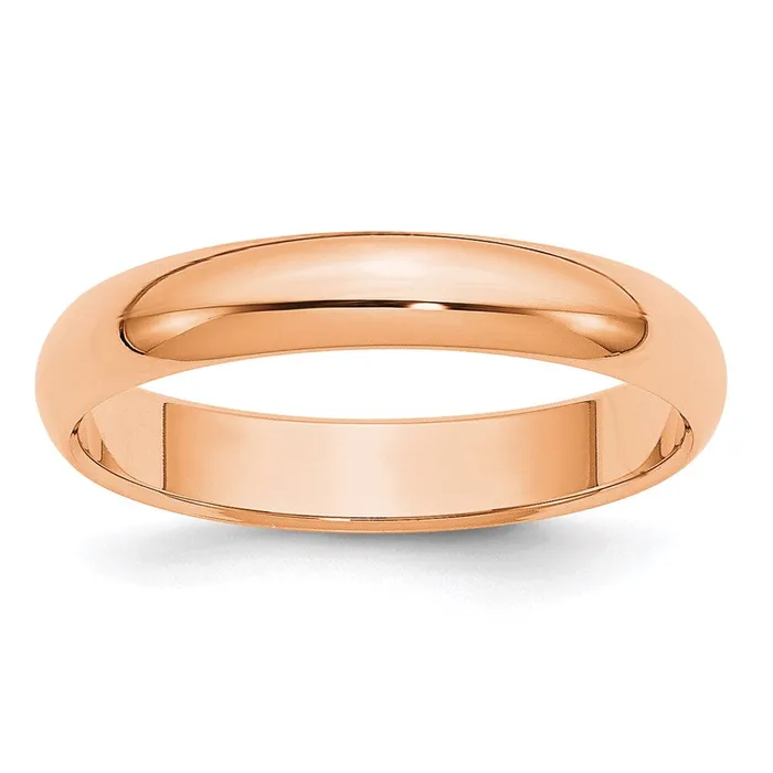 Rings Goldia Solid 18K Yellow Gold Rose Gold 4mm HalfRound Wedding MensWomens Wedding Band Ring Size 10 Rings Goldia Solid 18K Yellow Gold Rose Gold 4mm HalfRound Wedding MensWomens Wedding Band Ring Size 10
