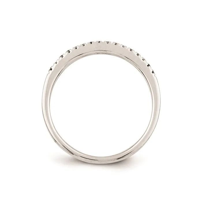Rings Goldia Sterling Silver Belle Amore Diamond Wedding Band