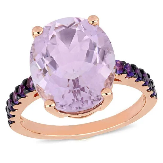 Rings JMS always Original Amour 7 78 CT TGW Rose de France AmethystAfrica Fashion Ring Pink Silver Black Rhodium Plated JMS005352 Rings JMS always Original Amour 7 78 CT TGW Rose de France AmethystAfrica Fashion Ring Pink Silver Black Rhodium Plated JMS005352