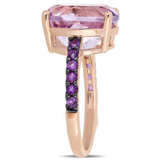 Rings JMS always Original Amour 7 78 CT TGW Rose de France AmethystAfrica Fashion Ring Pink Silver Black Rhodium Plated JMS005352 Rings JMS always Original Amour 7 78 CT TGW Rose de France AmethystAfrica Fashion Ring Pink Silver Black Rhodium Plated JMS005352