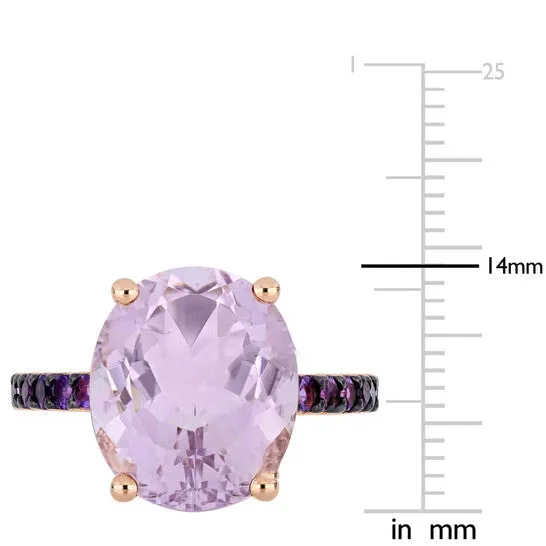 Rings JMS always Original Amour 7 78 CT TGW Rose de France AmethystAfrica Fashion Ring Pink Silver Black Rhodium Plated JMS005352 Rings JMS always Original Amour 7 78 CT TGW Rose de France AmethystAfrica Fashion Ring Pink Silver Black Rhodium Plated JMS005352