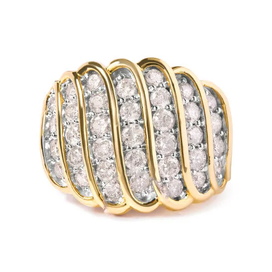 Rings JMS always Original Haus of Brilliance 14K Yellow Gold Plated 925 Sterling Silver 200 Cttw Diamond Multi Row Band Ring JK Color I1I2 Clarity Rings JMS always Original Haus of Brilliance 14K Yellow Gold Plated 925 Sterling Silver 200 Cttw Diamond Multi Row Band Ring JK Color I1I2 Clarity
