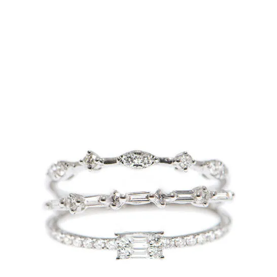 Rings JMS always Original New J Collection Ring 7 Cdibag 016 Ct30 Rddi 037 Ct18kw 298 Gm 18kt White Gold Silver Rings JMS always Original New J Collection Ring 7 Cdibag 016 Ct30 Rddi 037 Ct18kw 298 Gm 18kt White Gold Silver