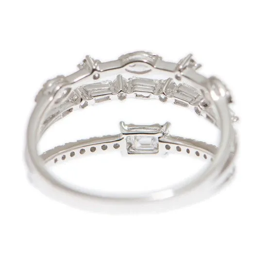 Rings JMS always Original New J Collection Ring 7 Cdibag 016 Ct30 Rddi 037 Ct18kw 298 Gm 18kt White Gold Silver Rings JMS always Original New J Collection Ring 7 Cdibag 016 Ct30 Rddi 037 Ct18kw 298 Gm 18kt White Gold Silver