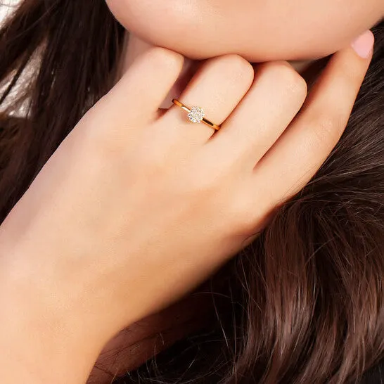 Rings JMS always Original Sole du Soleil Daffodil Collection Womens 18k YG Plated Stackable Fashion Ring
