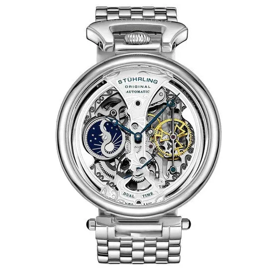 Rings JMS always Original Stuhrling Original Legacy Silvertone Dial Mens Watch M15983 Rings JMS always Original Stuhrling Original Legacy Silvertone Dial Mens Watch M15983