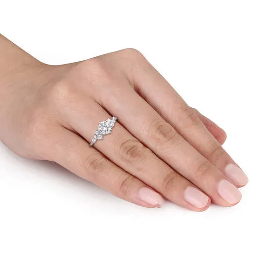Rings Original Created Forever 1 14 CT TW Lab Created Diamond Engagement Ring in 14k White Gold JMS always