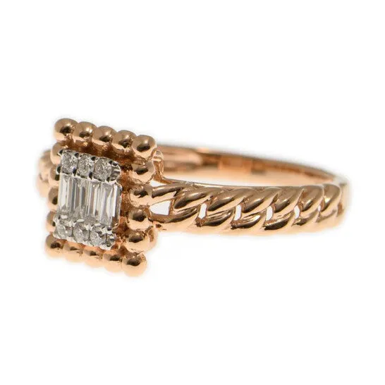 Rings Original New J Collection Fine Jewellery Ring W Diamond 6 Rddi 007 Ct4 Bagdibag 009 Ct18kr 383 Gm 18kt Rose Gold Pink Gold JMS always Rings Original New J Collection Fine Jewellery Ring W Diamond 6 Rddi 007 Ct4 Bagdibag 009 Ct18kr 383 Gm 18kt Rose Gold Pink Gold JMS always