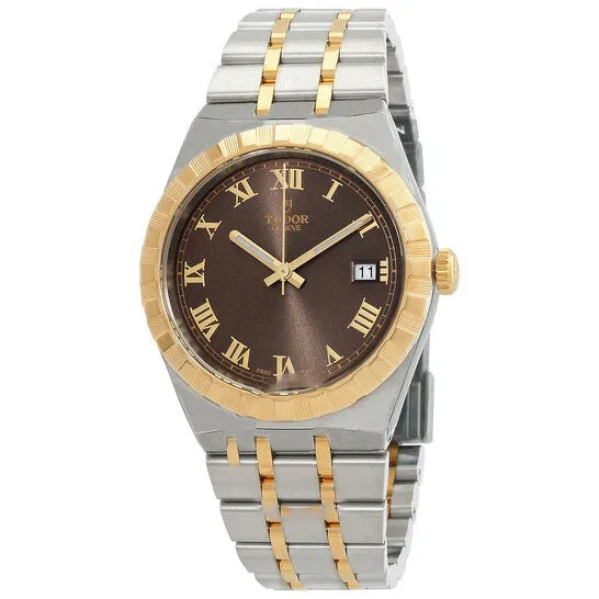 Rings Original Tudor Royal Automatic Chocolate Brown Dial TwoTone Mens Watch M285030007 JMS always Rings Original Tudor Royal Automatic Chocolate Brown Dial TwoTone Mens Watch M285030007 JMS always