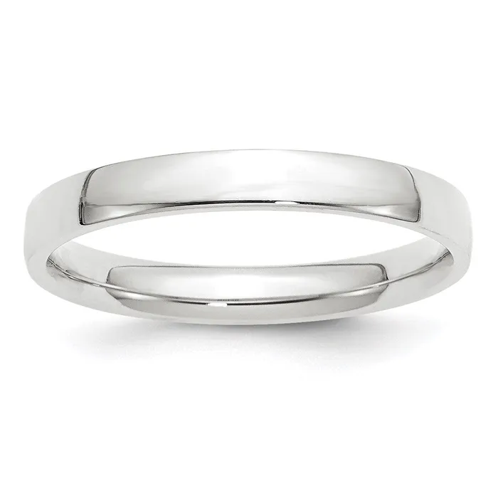 Rings Solid 10K White Gold 3mm Light Weight Comfort Fit MensWomens Wedding Band Ring Size 8 Goldia Rings Solid 10K White Gold 3mm Light Weight Comfort Fit MensWomens Wedding Band Ring Size 8 Goldia