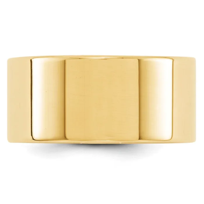 Rings Solid 14K Yellow Gold 10mm Light Weight Flat MensWomens Wedding Band Ring Size 9 Goldia Rings Solid 14K Yellow Gold 10mm Light Weight Flat MensWomens Wedding Band Ring Size 9 Goldia