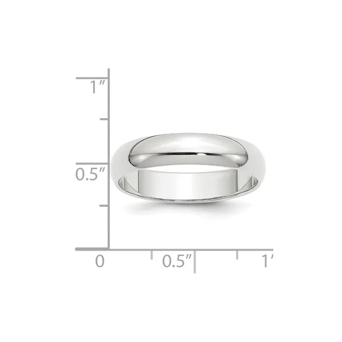 Rings Solid 14K Yellow Gold White Gold 5mm HalfRound MensWomens Wedding Band Ring Size 7 Goldia Rings Solid 14K Yellow Gold White Gold 5mm HalfRound MensWomens Wedding Band Ring Size 7 Goldia