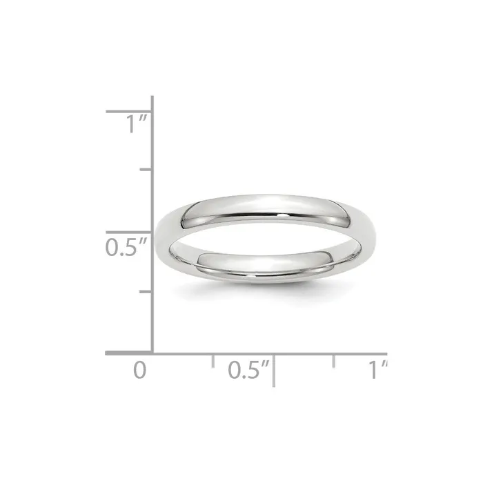 Rings Solid 18K White Gold 3mm Standard Comfort Fit MensWomens Wedding Band Ring Size 14 Goldia Rings Solid 18K White Gold 3mm Standard Comfort Fit MensWomens Wedding Band Ring Size 14 Goldia