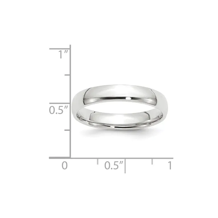 Solid 10K White Gold 4mm Light Weight Comfort Fit MensWomens Wedding Band Ring Size 13 Goldia Rings Solid 10K White Gold 4mm Light Weight Comfort Fit MensWomens Wedding Band Ring Size 13 Goldia Rings