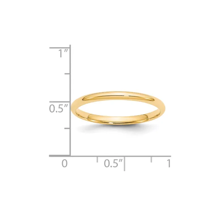 Solid 10K Yellow Gold 2mm Light Weight Comfort Fit MensWomens Wedding Band Ring Size 125 Goldia Rings Solid 10K Yellow Gold 2mm Light Weight Comfort Fit MensWomens Wedding Band Ring Size 125 Goldia Rings