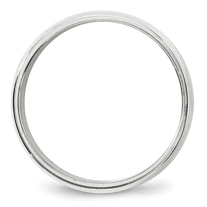 Solid 14K White Gold 8mm Milgrain Half Round MensWomens Wedding Band Ring Size 55 Goldia Rings Solid 14K White Gold 8mm Milgrain Half Round MensWomens Wedding Band Ring Size 55 Goldia Rings