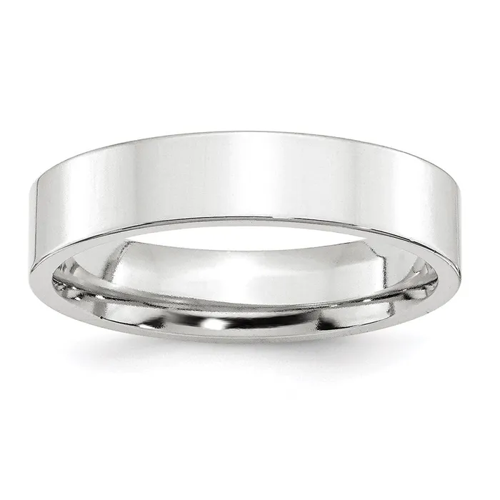 Solid 18K White Gold 5mm Standard Flat Comfort Fit MensWomens Wedding Band Ring Size 115 Goldia Rings Solid 18K White Gold 5mm Standard Flat Comfort Fit MensWomens Wedding Band Ring Size 115 Goldia Rings