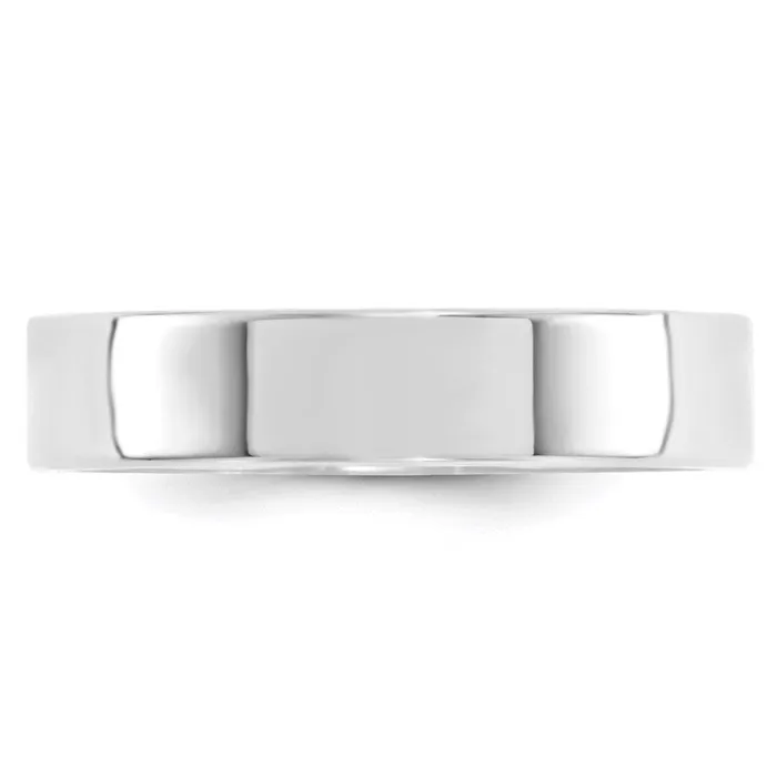 Solid 18K White Gold 5mm Standard Flat Comfort Fit MensWomens Wedding Band Ring Size 115 Goldia Rings Solid 18K White Gold 5mm Standard Flat Comfort Fit MensWomens Wedding Band Ring Size 115 Goldia Rings
