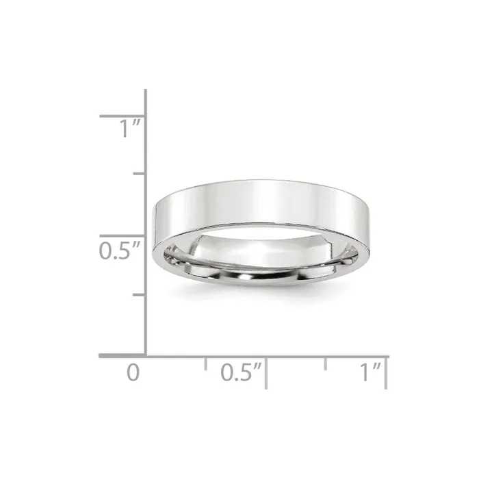 Solid 18K White Gold 5mm Standard Flat Comfort Fit MensWomens Wedding Band Ring Size 115 Goldia Rings Solid 18K White Gold 5mm Standard Flat Comfort Fit MensWomens Wedding Band Ring Size 115 Goldia Rings