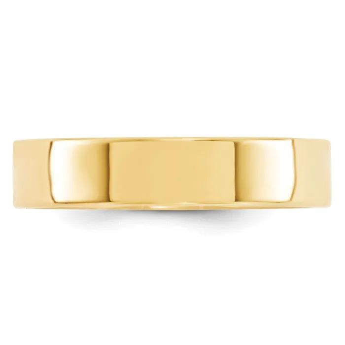 Solid 18K Yellow Gold 5mm Standard Flat Comfort Fit MensWomens Wedding Band Ring Size 45 Goldia Rings Solid 18K Yellow Gold 5mm Standard Flat Comfort Fit MensWomens Wedding Band Ring Size 45 Goldia Rings