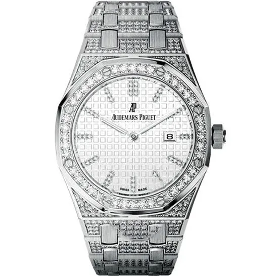 Watches JMS always Original Audemars Piguet Royal Oak Lady Diamond Silver Dial White Gold Ladies Watch 67652BCZZ1262BC01 Watches JMS always Original Audemars Piguet Royal Oak Lady Diamond Silver Dial White Gold Ladies Watch 67652BCZZ1262BC01