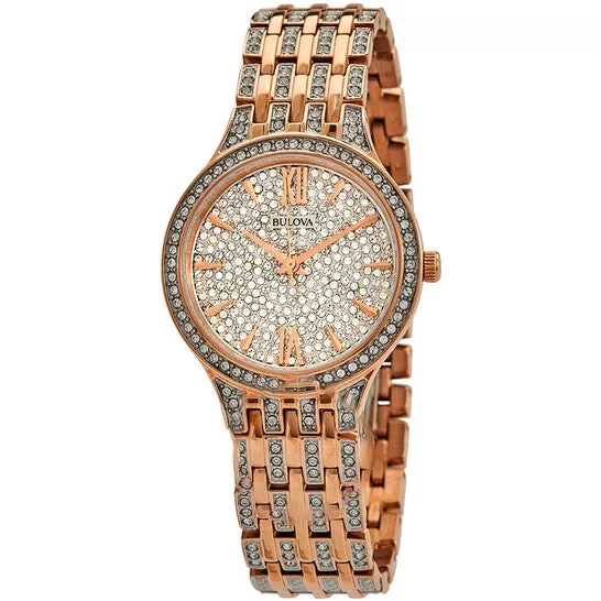 Watches JMS always Original Bulova Phantom Quartz Crystal Embellished Ladies Watch 98L235 Watches JMS always Original Bulova Phantom Quartz Crystal Embellished Ladies Watch 98L235