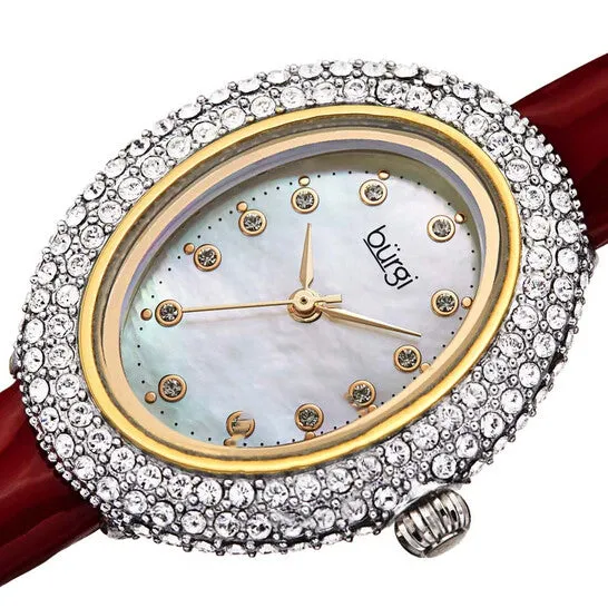 Watches JMS always Original Burgi Crystal White Dial Brown Leather Ladies Watch BUR234RD Watches JMS always Original Burgi Crystal White Dial Brown Leather Ladies Watch BUR234RD