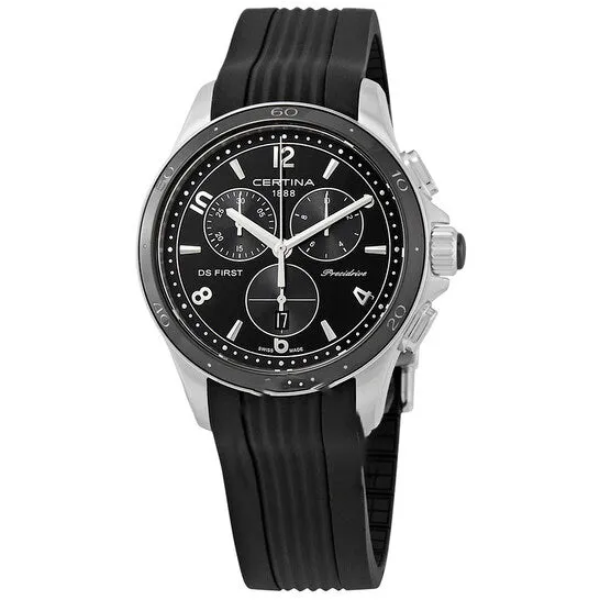 Watches JMS always Original Certina DS First Lady Ceramic Chronograph Black Dial Ladies Watch C0302171705700 Watches JMS always Original Certina DS First Lady Ceramic Chronograph Black Dial Ladies Watch C0302171705700