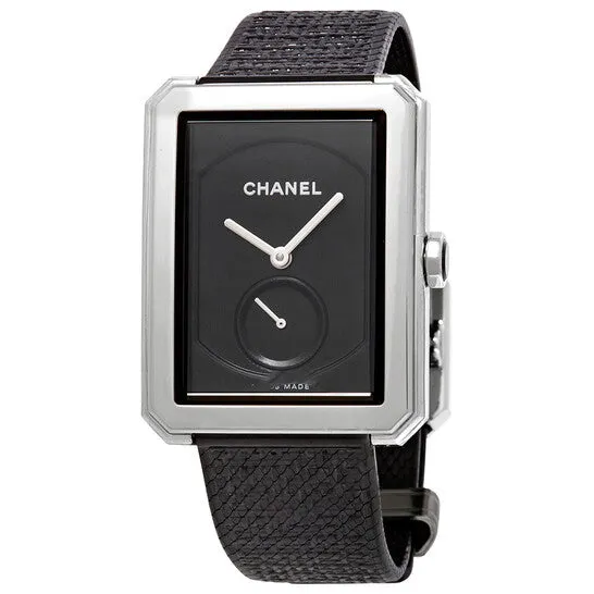 Watches JMS always Original Chanel BoyFriend Black Guilloche Dial Ladies Hand Wound Watch H5201 Watches JMS always Original Chanel BoyFriend Black Guilloche Dial Ladies Hand Wound Watch H5201