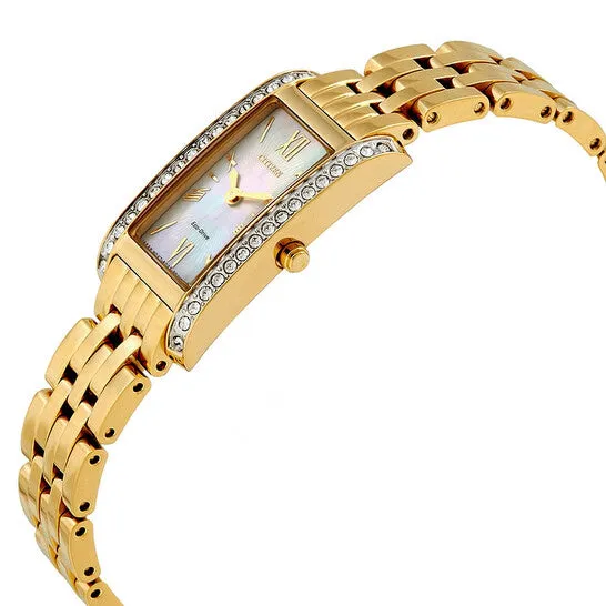 Watches JMS always Original Citizen Silhouette Crystal White Mother of Pearl Dial Ladies Watch EX147256D Watches JMS always Original Citizen Silhouette Crystal White Mother of Pearl Dial Ladies Watch EX147256D