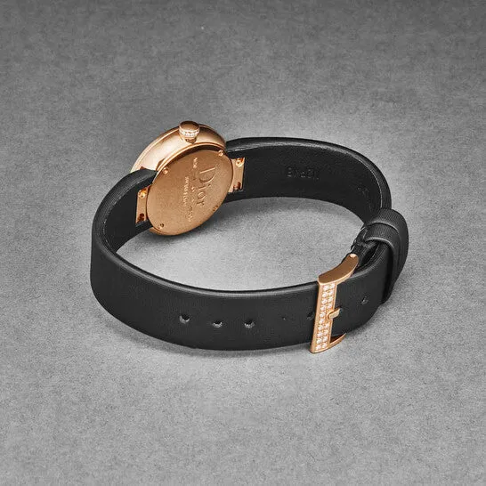 Watches JMS always Original Dior La D De Dior Quartz Diamond Black Dial Ladies Watch CD047170A005 Watches JMS always Original Dior La D De Dior Quartz Diamond Black Dial Ladies Watch CD047170A005