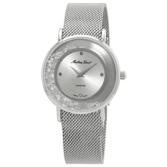 Watches JMS always Original MatheyTissot Electra Quartz Diamond Silver Dial Ladies Watch D983SAI Watches JMS always Original MatheyTissot Electra Quartz Diamond Silver Dial Ladies Watch D983SAI