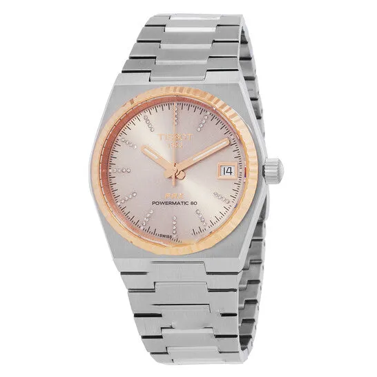 Watches JMS always Original Tissot PRX Automatic Diamond Grey Dial Ladies Watch T9312074133600