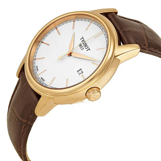 Watches Original Tissot Carson White Dial Brown Leather Mens Watch T0854103601100 JMS always Watches Original Tissot Carson White Dial Brown Leather Mens Watch T0854103601100 JMS always